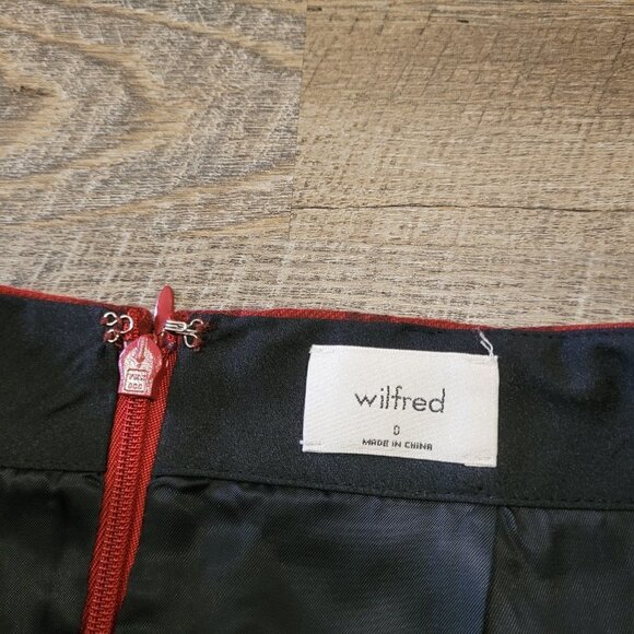 NWT WILFRED | Aritzia Dorine Skirt Wool Plaid | Sz. 0 - Picture 4 of 6